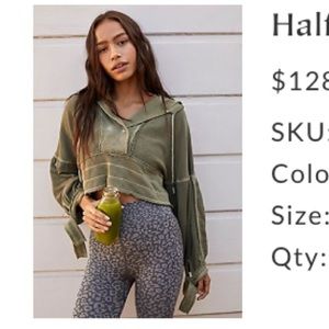 FREE PEOPLE crop hoodie